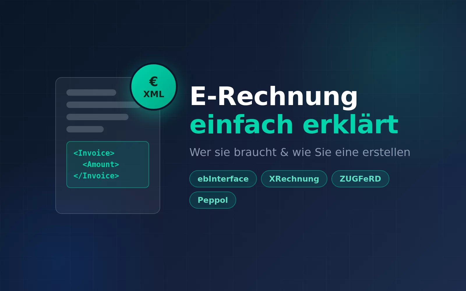 E-Rechnung für KMU & EPU: einfach erklärt