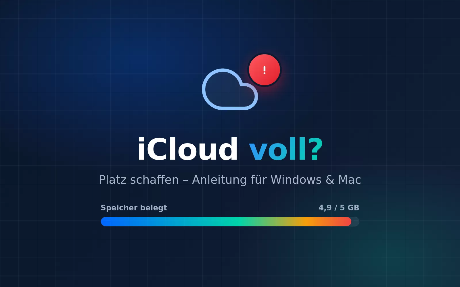 iCloud-Speicher voll? Platz schaffen (Windows & Mac)