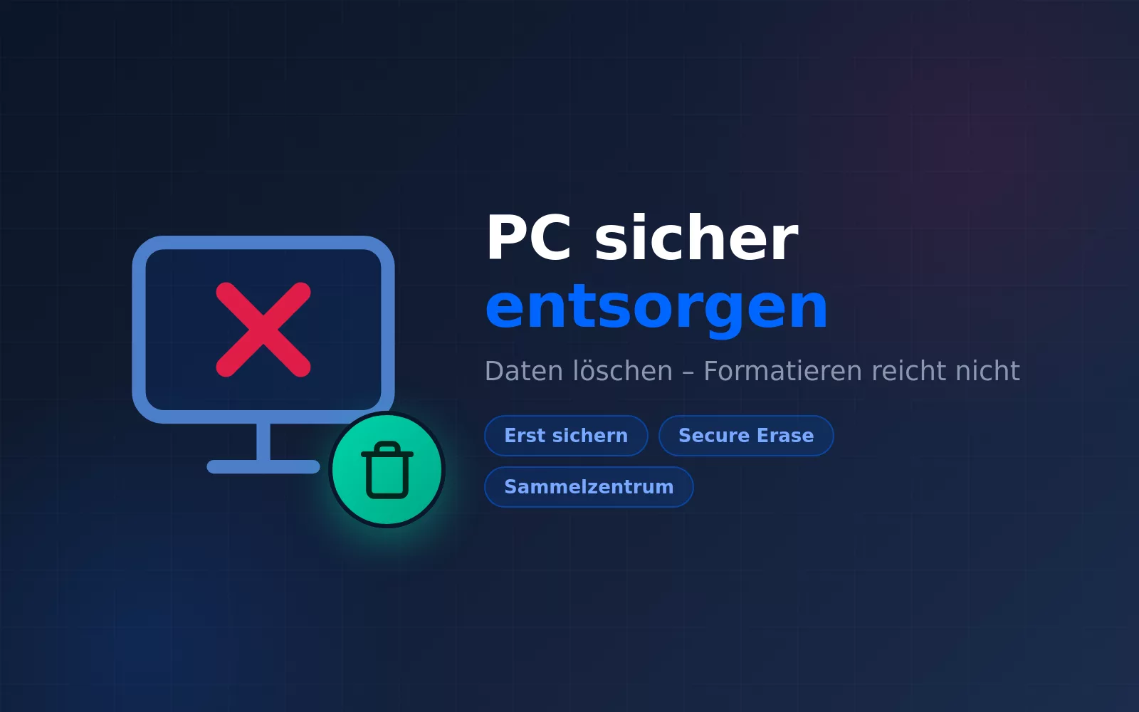 Alten PC entsorgen: Daten sicher löschen