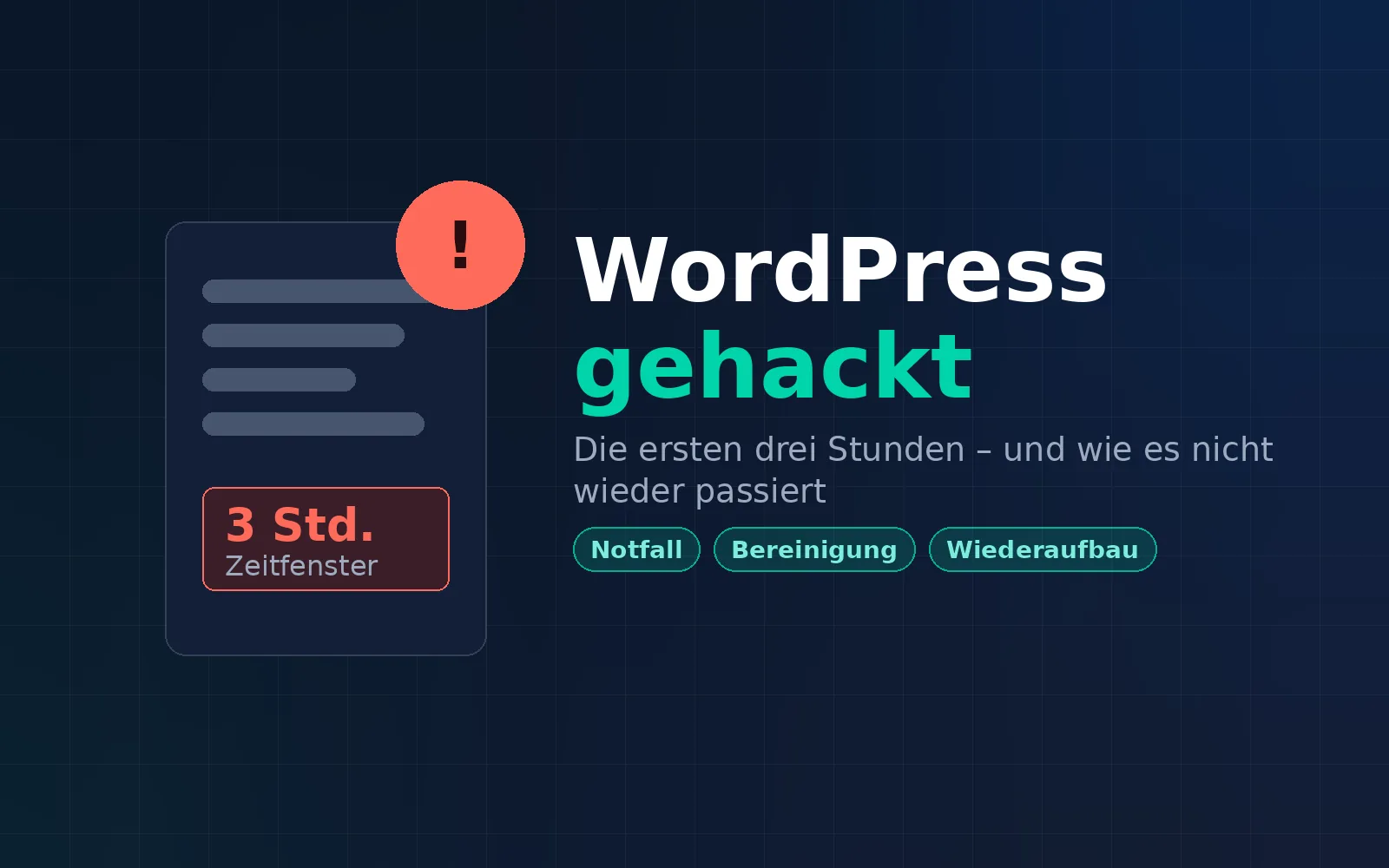 WordPress gehackt: Die ersten drei Stunden