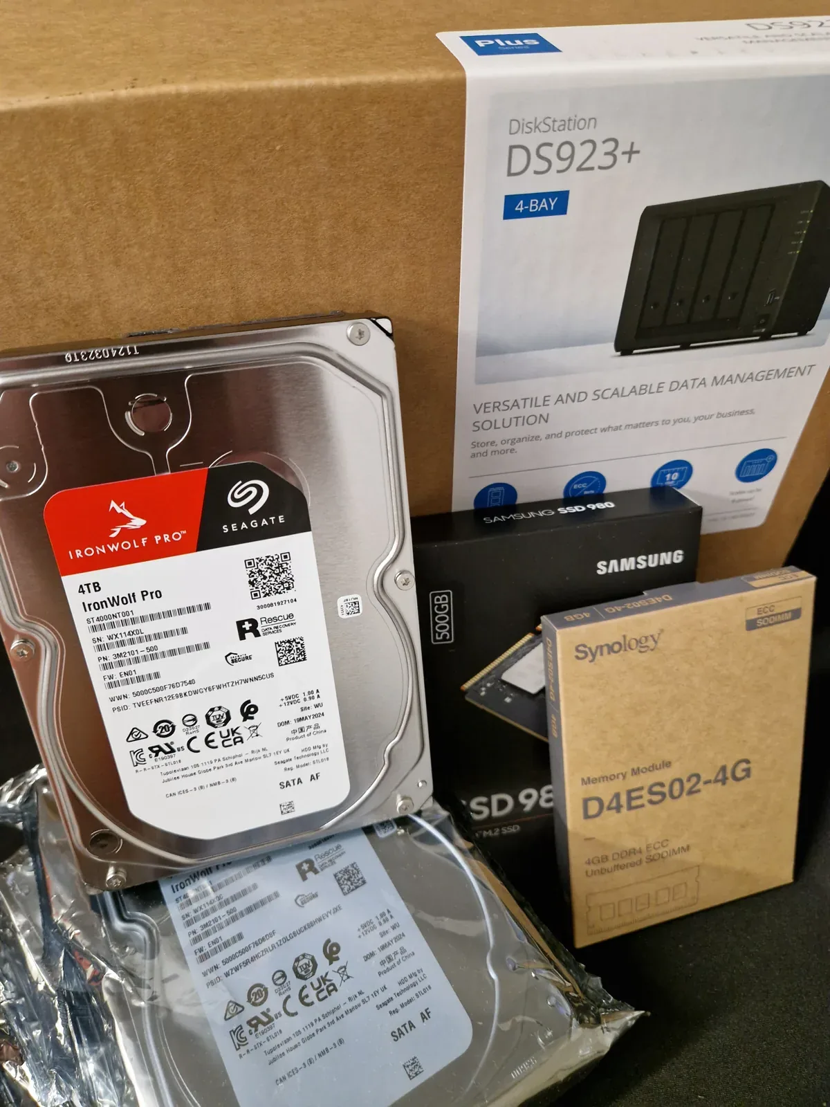 Synology NAS mit Seagate IronWolf Festplatten