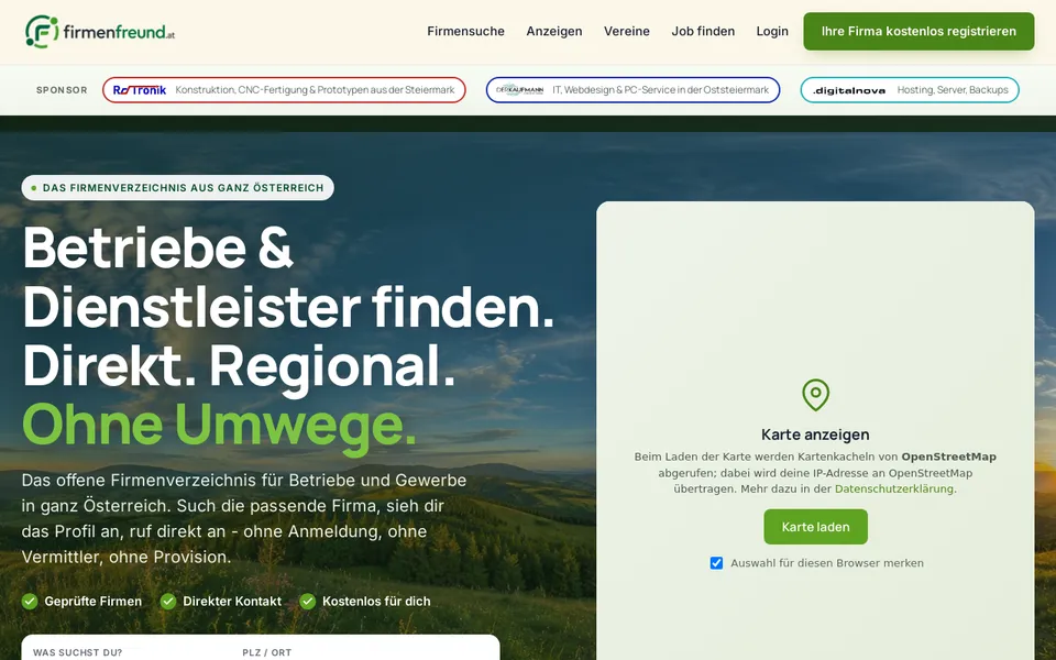 Website-Referenz: Firmenfreund