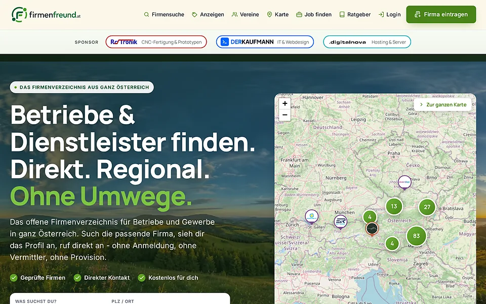 Website-Referenz: Firmenfreund