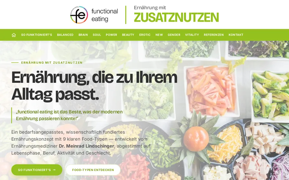 Website-Referenz: Functional Eating