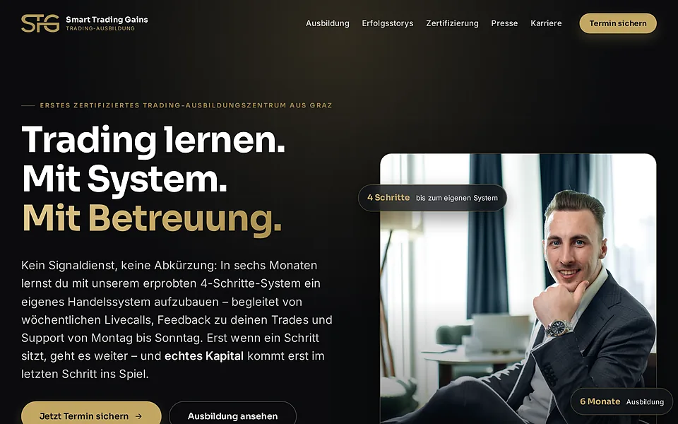 Website-Referenz: Smart Trading Gains