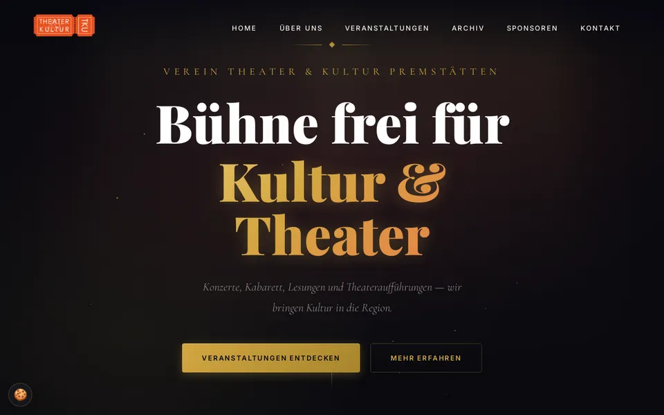 Website-Referenz: Theater & Kultur Premstätten