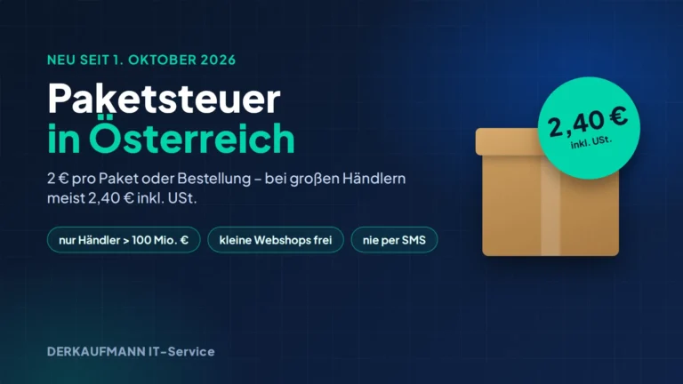 Paketsteuer ab 1. Oktober 2026: Was Online-Besteller und kleine Webshops wissen sollten