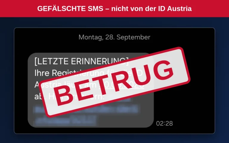 Warnung: Gefälschte SMS zur ID Austria – so erkennen Sie den Betrug